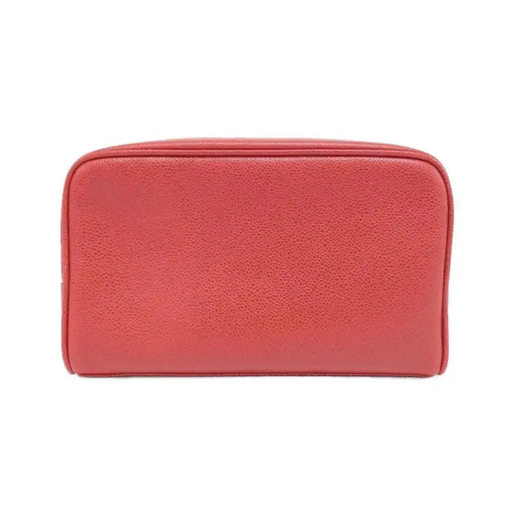 CHANEL red pouch